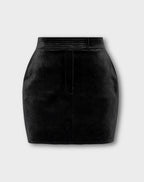 PERRY Velvet Mini Skirt with Zipped Front  image 5