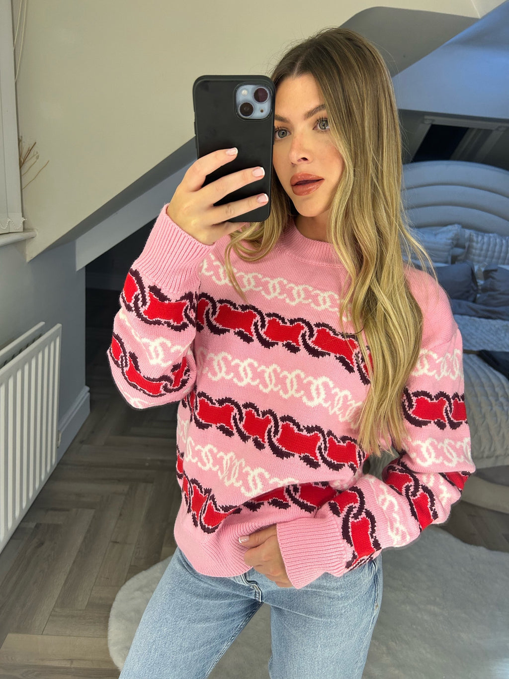 CC Pink Sweater Knit Jumper  image 1