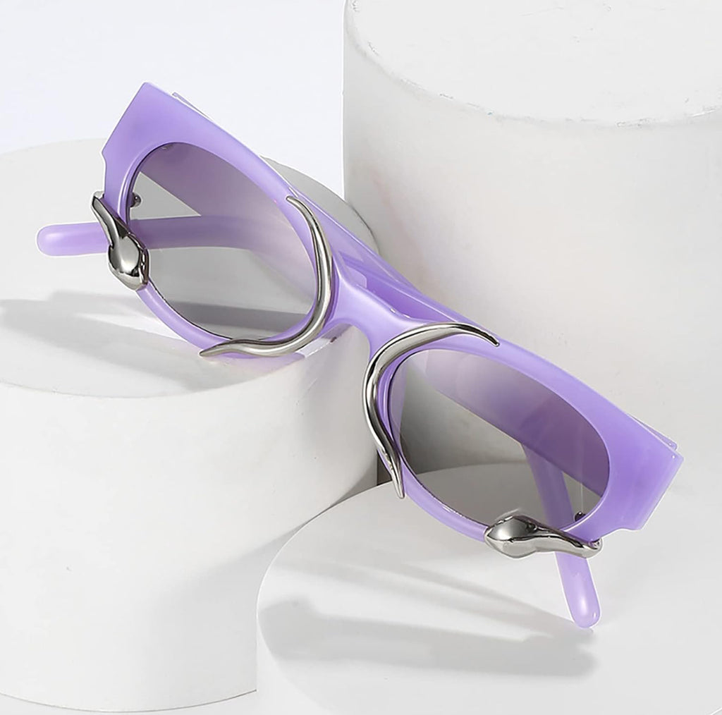 RENE Cat Eye Sunglasses with Snake Detail image 2
