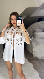 VALENTINE Floral Cut Shirt - Limited  image 1
