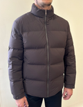 MENS Fitted Waterproof Coat in Mocha with Seamless Zip  image 0