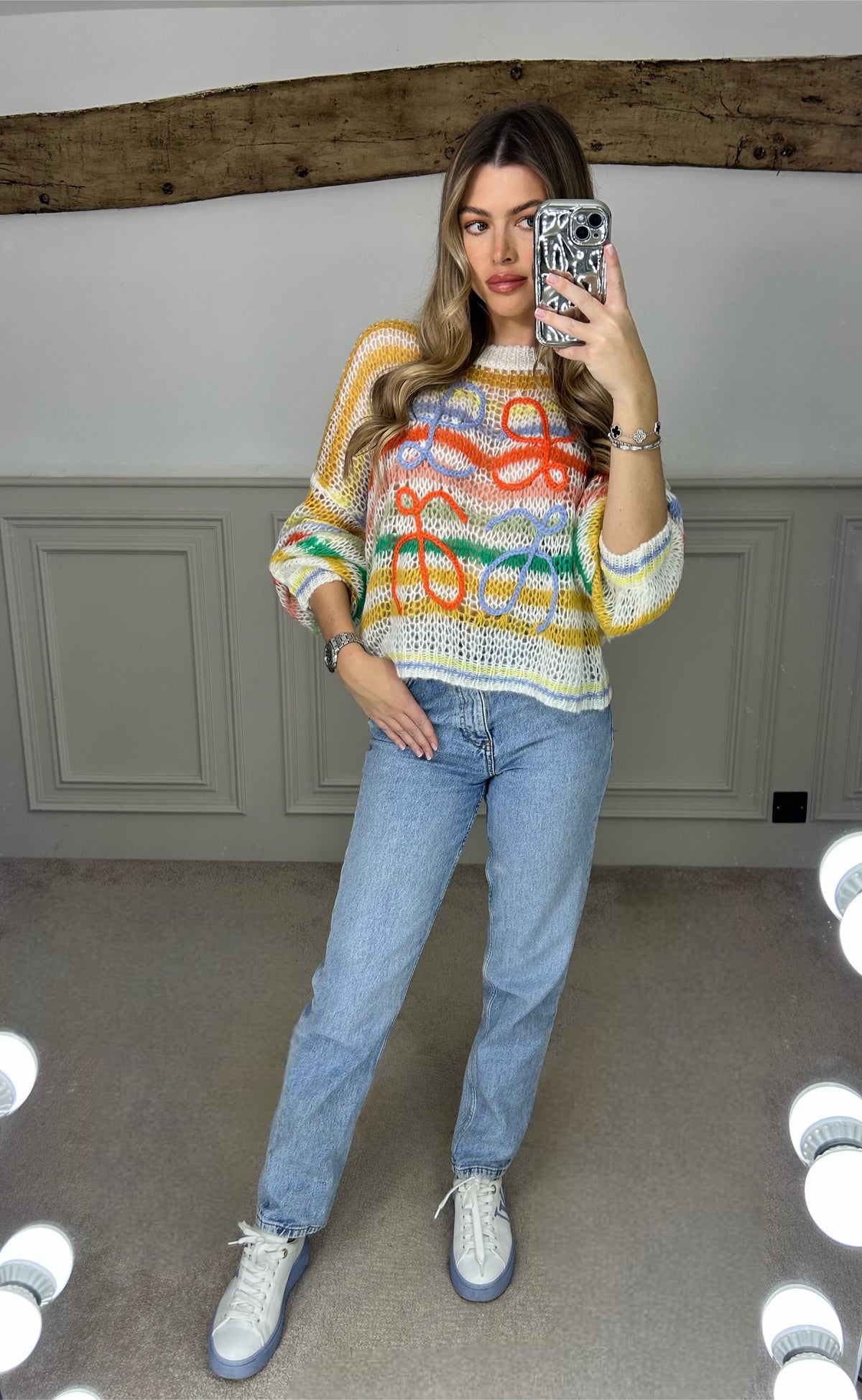 LOE Multi Coloured Knit Jumper - LIMITED image 2