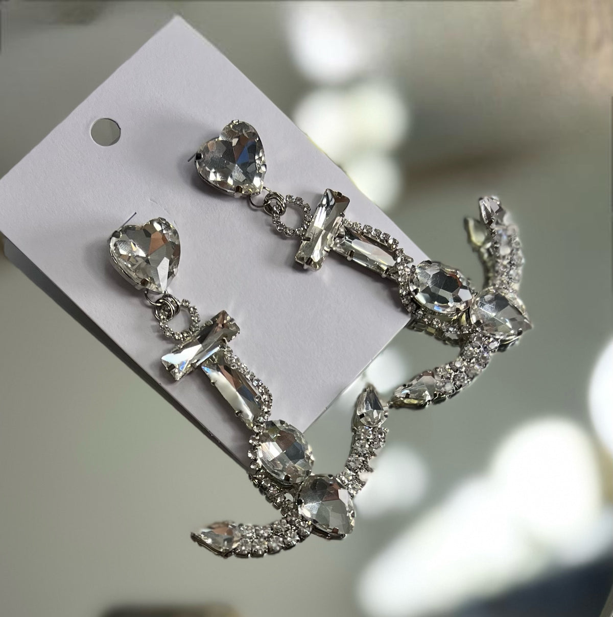 SAILOR XL Crystal Earrings 🖤 image 1