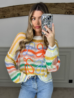 LOE Multi Coloured Knit Jumper - LIMITED image 1