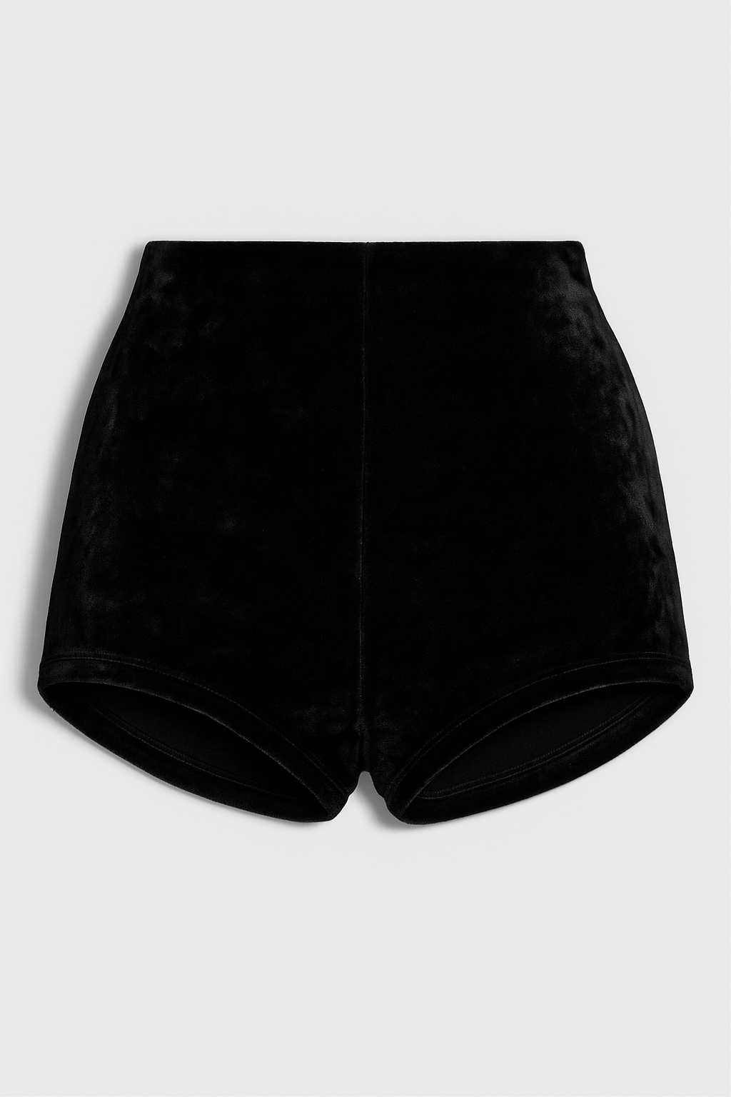 The PERFECT VELVET  Sculpted Black Full Coverage Shorts image 7