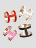H Colour Gold Scarf Rings  image 0