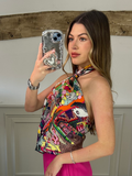 H Animal Town Pink Scarf Top image 0