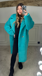 MARA Aqua Teddy Coat with Suede Lining image 1