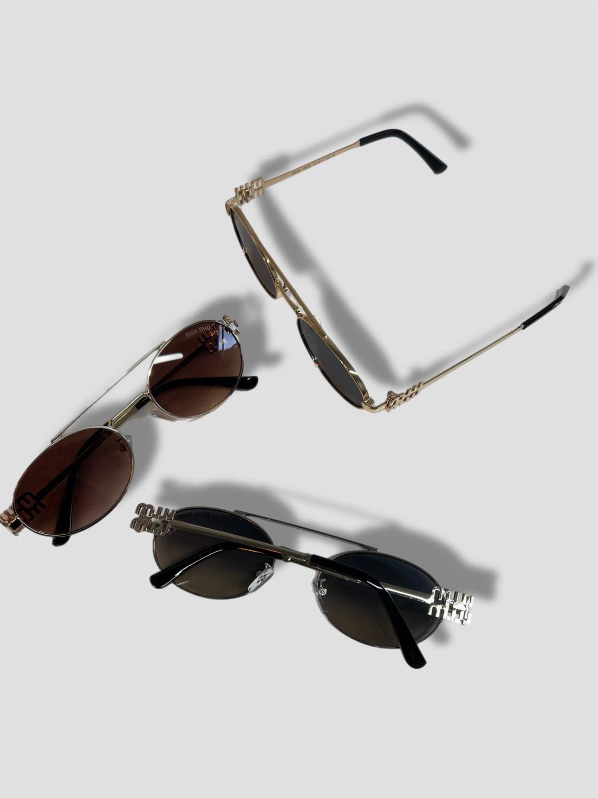 MUI Round Metal Sunglasses image 2