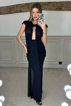 PARELLI  Key Hole Rushed Mesh Long Dress  image 1