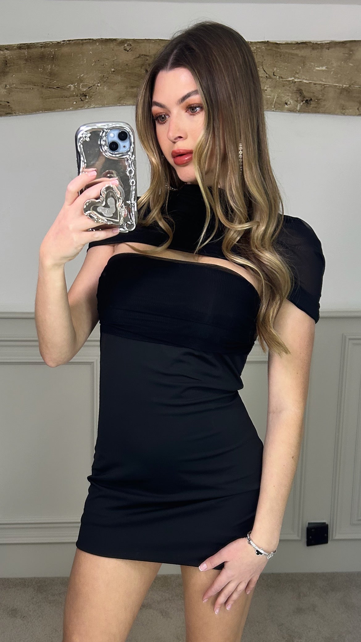 JACQ Black Multi Tie Dress image 0