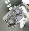 MUADI Circle Diamonte Earrings  image 0