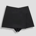 Black SKORT Zip Up Skirt Shorts. image 0