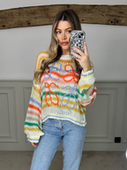 LOE Multi Coloured Knit Jumper - LIMITED image 3
