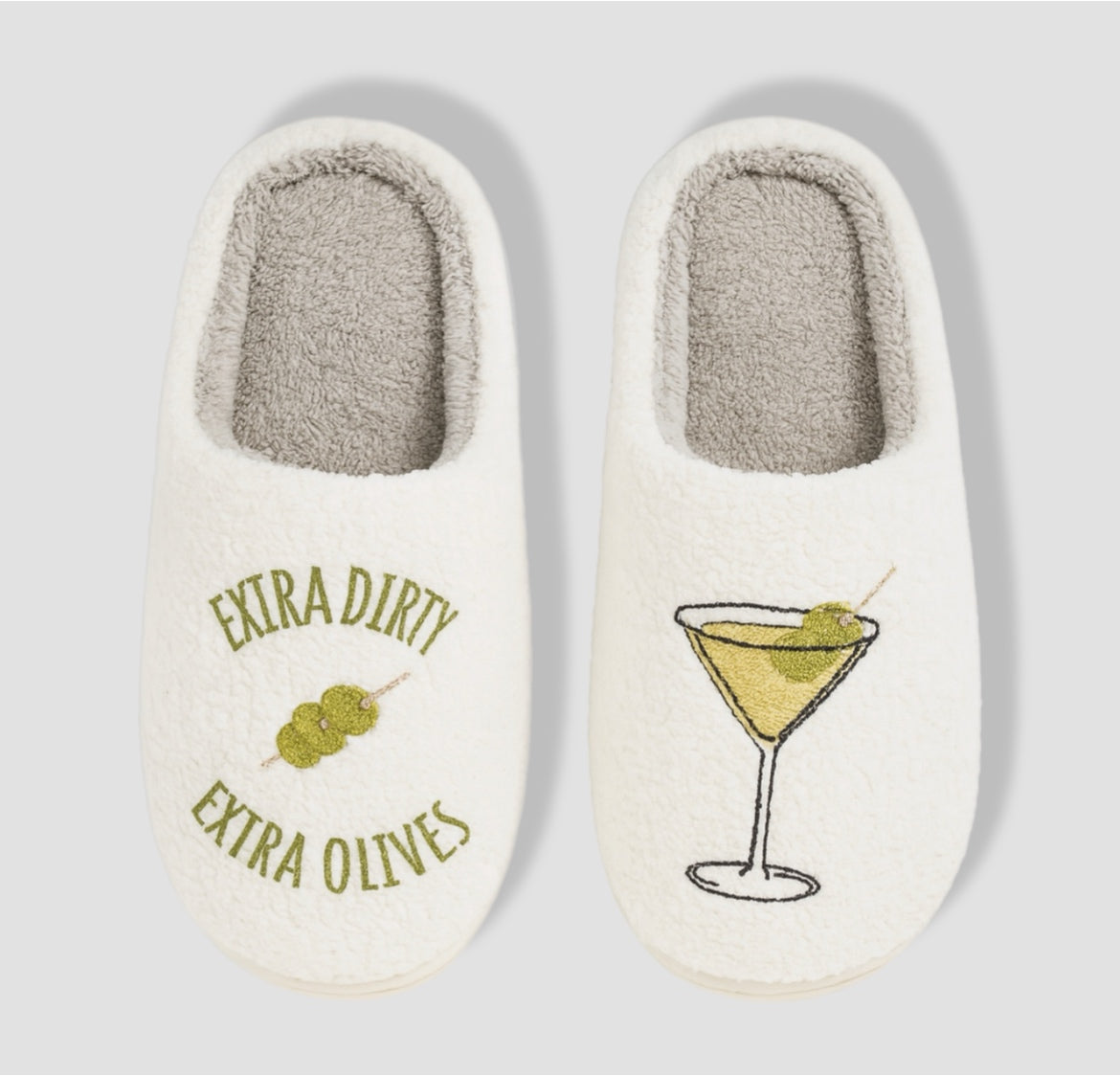 COCKTAIL Collection Slippers Dry Martini " Extra Dirty, Extra Olives"  image 0