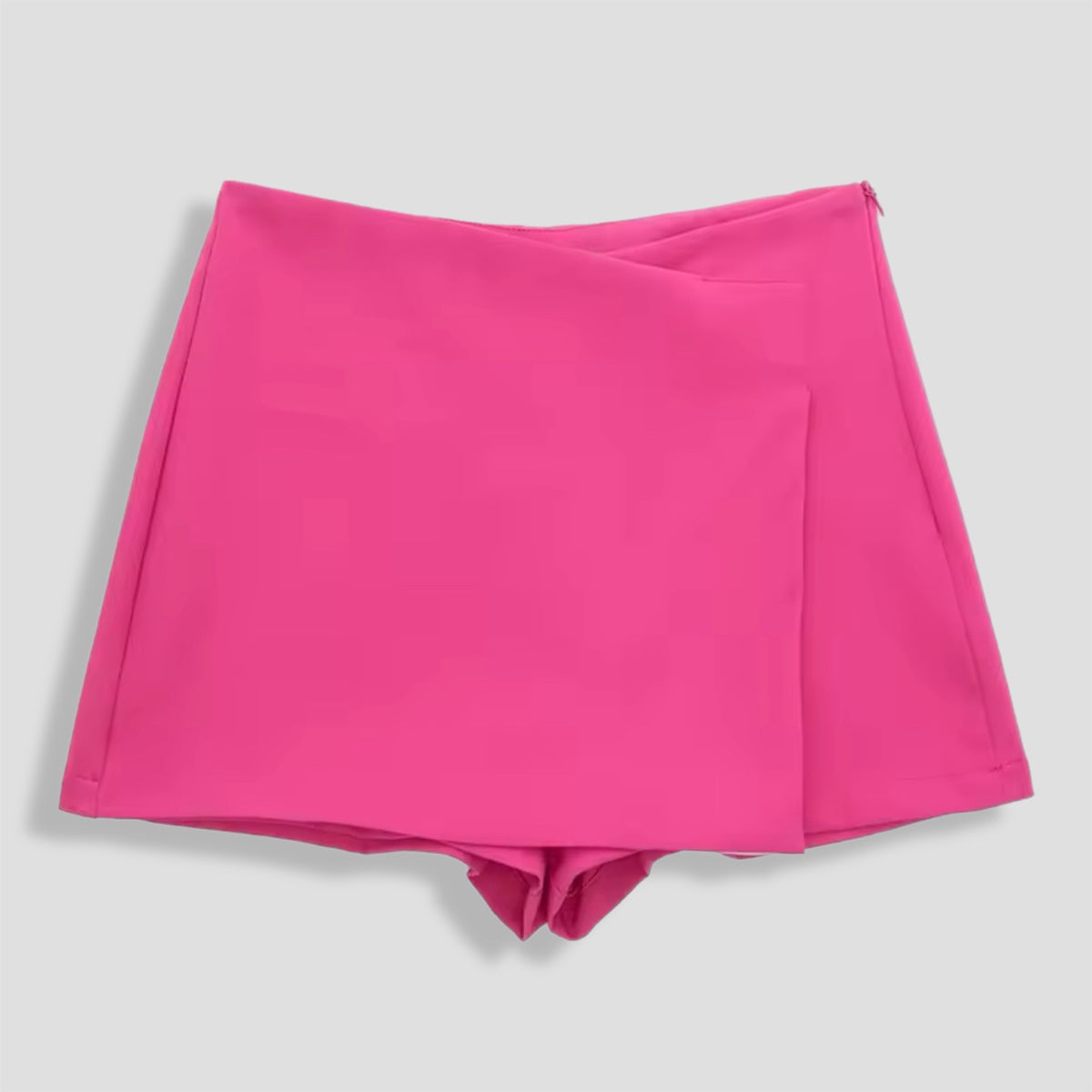 Pink SKORT Zip Up Skirt Shorts. image 2