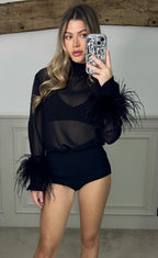 The PERFECT Illusion Crepe Sculpted Black Full Coverage Shorts image 3