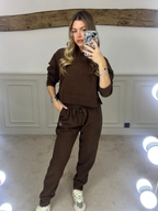YOGA Brown Ribbed Knit Tracksuit - LIMITED image 2
