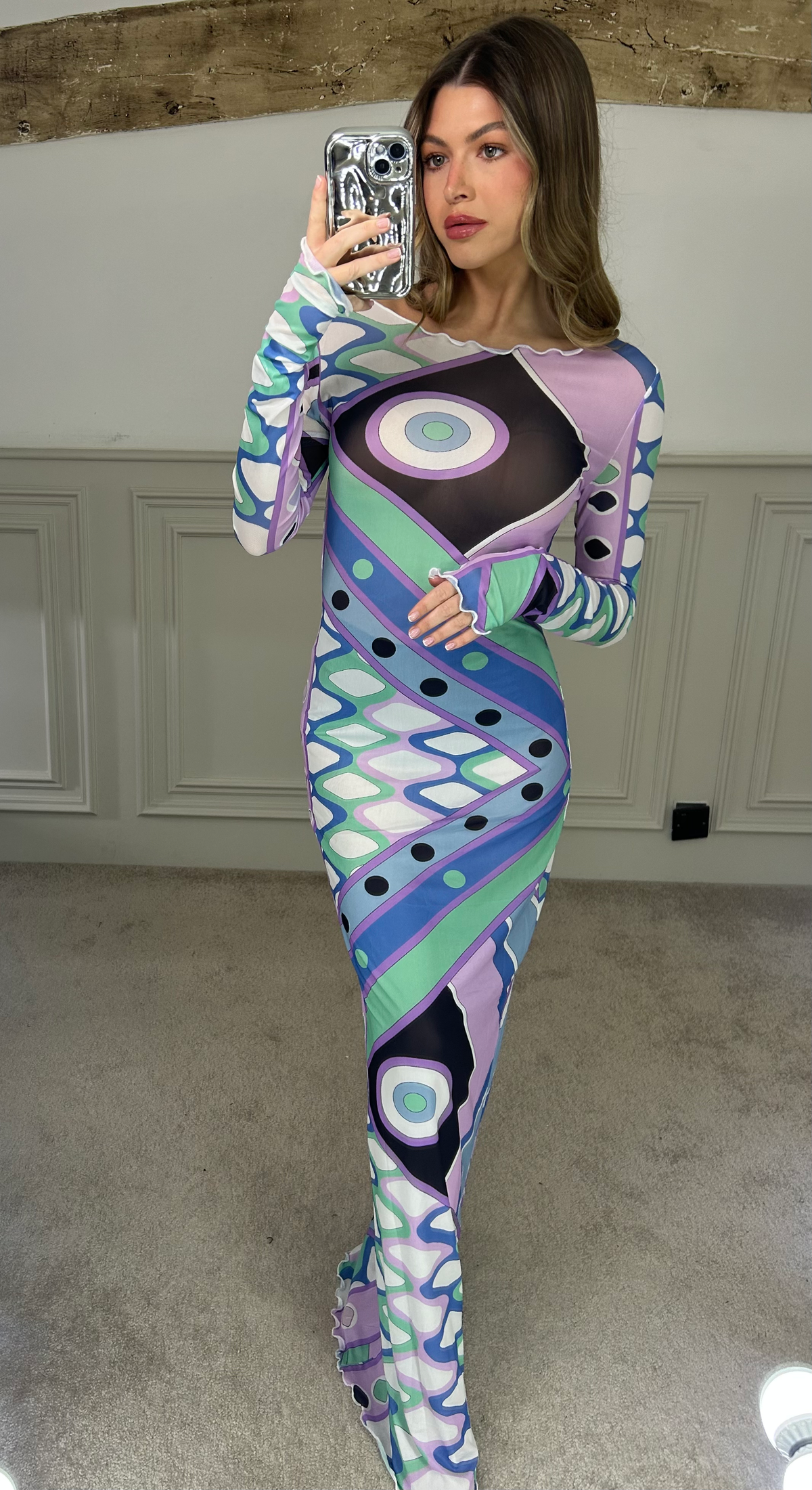 EMILIO Vivara Print Mesh Dress - LIMITED image 7