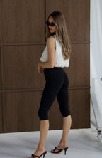 CHLO Champagne Sleeveless Cropped Top