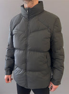 MENS Waterproof Puffer Padded Coat Grey with Seamless Zip  image 1