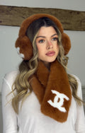 CC Ginger & White Ear Muff & Scarf SET - LIMITED image 0