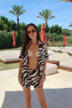 ROBERTO Zebra Print Silk Set  image 0