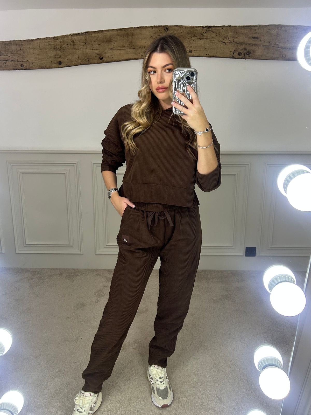YOGA Brown Ribbed Knit Tracksuit - LIMITED image 5