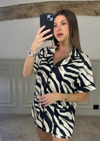 ROBERTO Zebra Print Silk Set  image 6