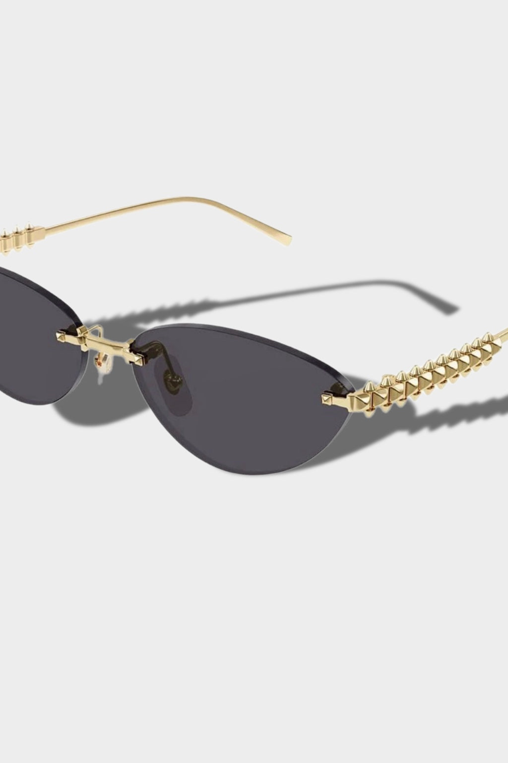 PANTHER Cat Eye Sunglasses with Gold Frame