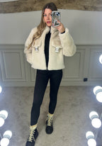 FF Cream Faux Fur Jacket - LIMITED image 2