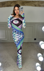 EMILIO Vivara Print Mesh Dress - LIMITED image 1