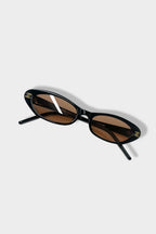 Narrow Oval 90's Elongated Sunglasses - LIMITED