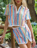MISSI Towelling Shirt & Skirt Set - LIMITED