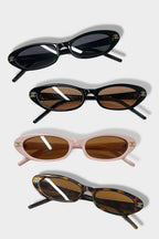 Narrow Oval 90's Elongated Sunglasses - LIMITED