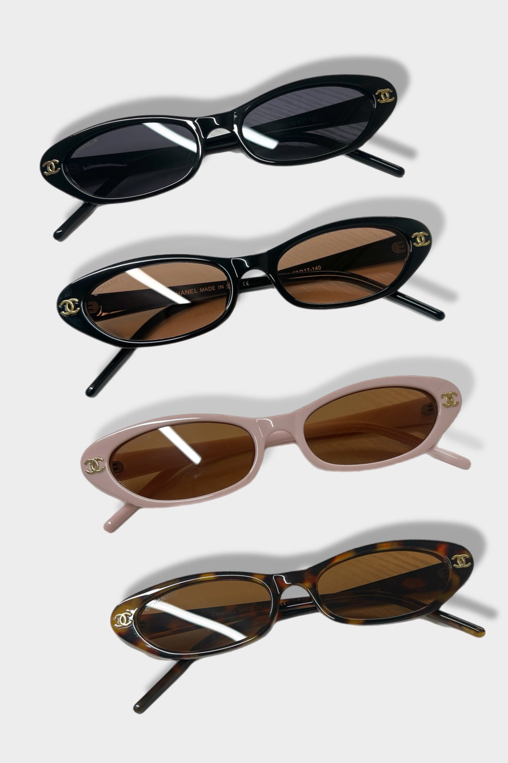 Narrow Oval 90's Elongated Sunglasses - LIMITED