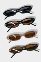 Narrow Oval 90's Elongated Sunglasses - LIMITED
