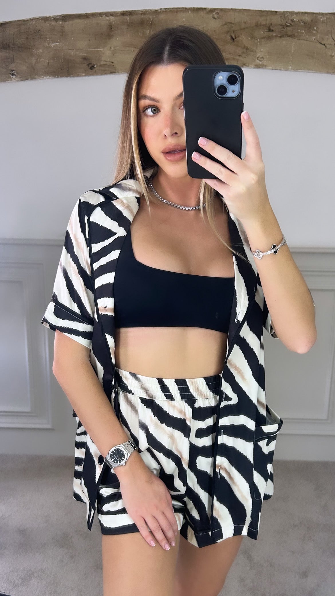 ROBERTO Zebra Print Silk Set  image 4