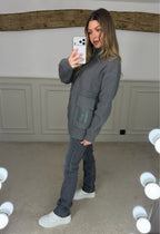 H Dark Grey / Green Cardigan With Pockets - LIMITED image 3