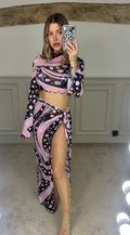 EMILIO Black & Light Pink Two Piece Set - LIMITED image 0