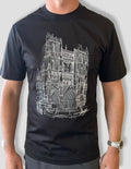 MENS H Church Print Black T-shirt  image 0