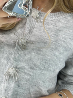 Grey Soft Knit Cardigan  image 4