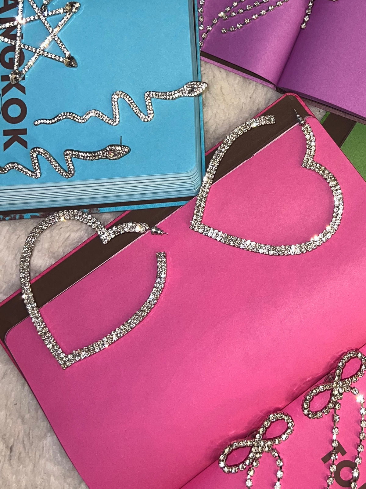 HEART Diammonte Large Hoop Earrings 💞 image 1