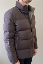 MENS Fitted Waterproof Coat in Mocha with Seamless Zip  image 2