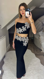 KOMA Diamonte Flower Crystal 2 Piece Set image 0