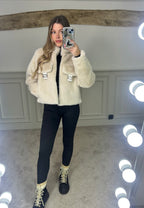 FF Cream Faux Fur Jacket - LIMITED image 4