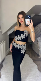 KOMA Diamonte Flower Crystal 2 Piece Set image 1