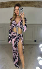 EMILIO Black & Light Pink Two Piece Set - LIMITED image 6