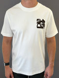 MENS H White & Brown Graphic T-shirt  image 0