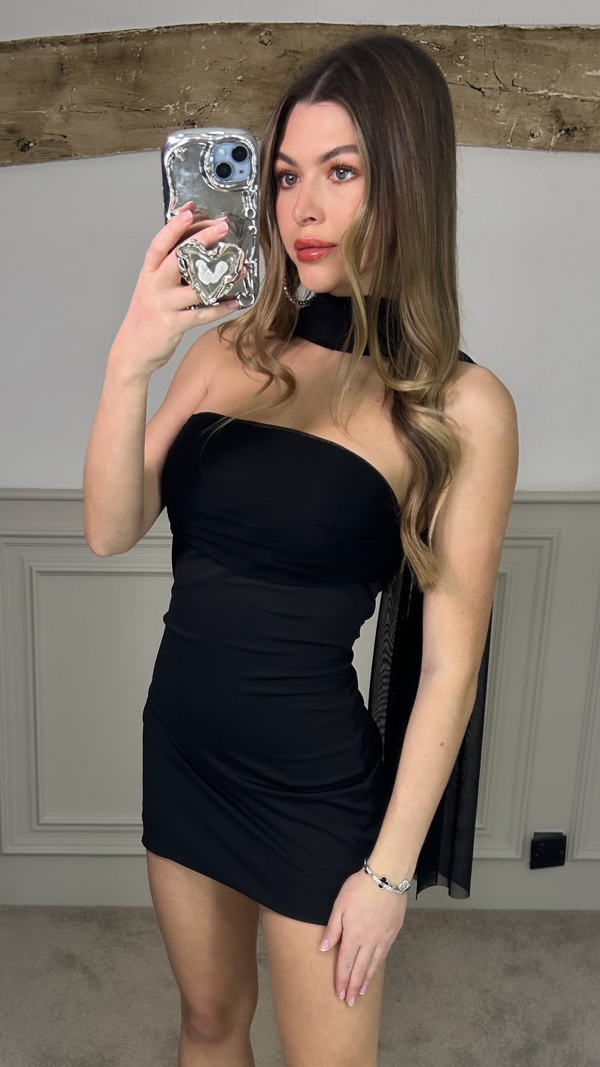JACQ Black Multi Tie Dress image 1